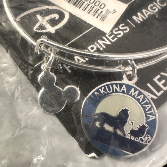 Alex and Ani Disney Parks “Hakuna Matata” Silver Bangle Bracelet - NWT - Rare!!! - Picture 4 of 5